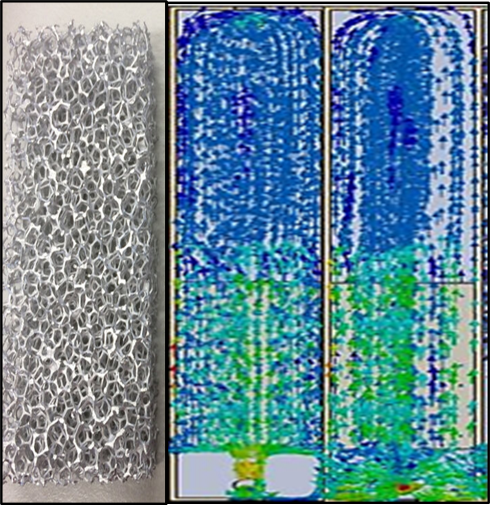 Thermal simulation of porous mesh airflow enhancement